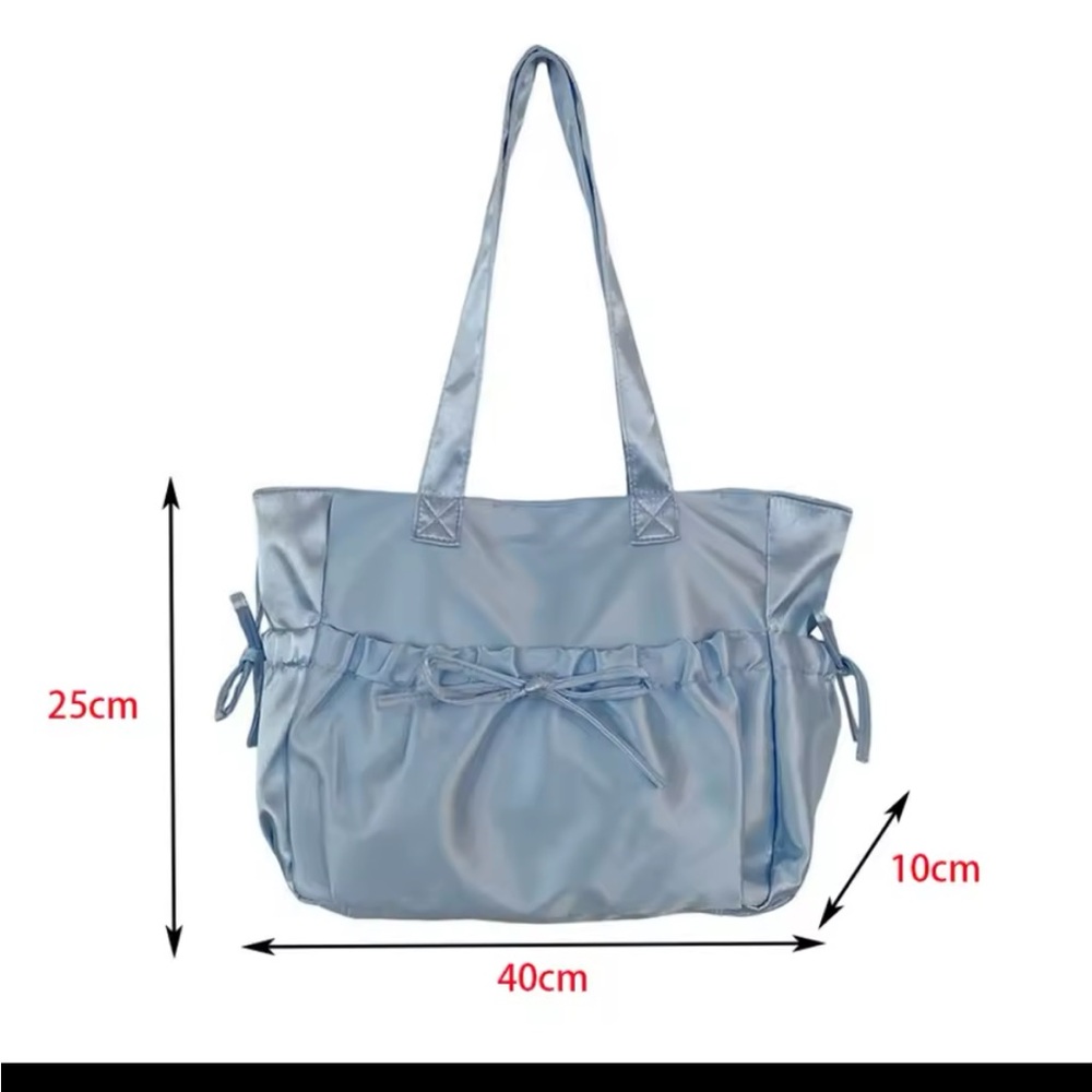 Blue satin Women's Bag - Picture 2 of 7